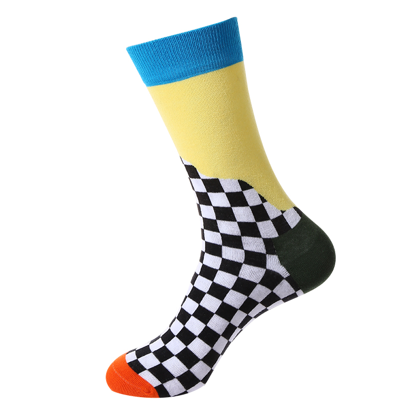 Striped plaid hip-hop style street fashion socks