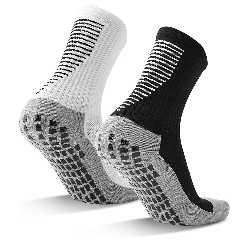 Bright jacquard non-slip bottom football socks