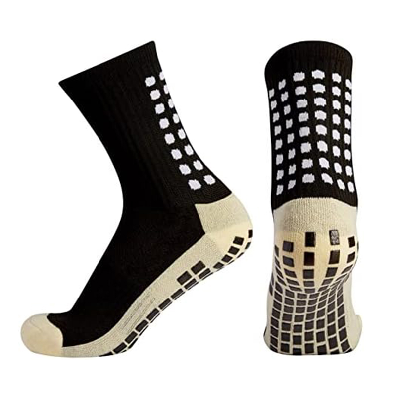 Bright jacquard non-slip bottom football socks