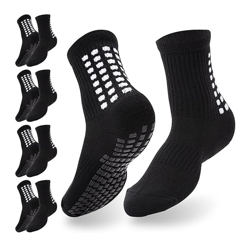 Bright jacquard non-slip bottom football socks