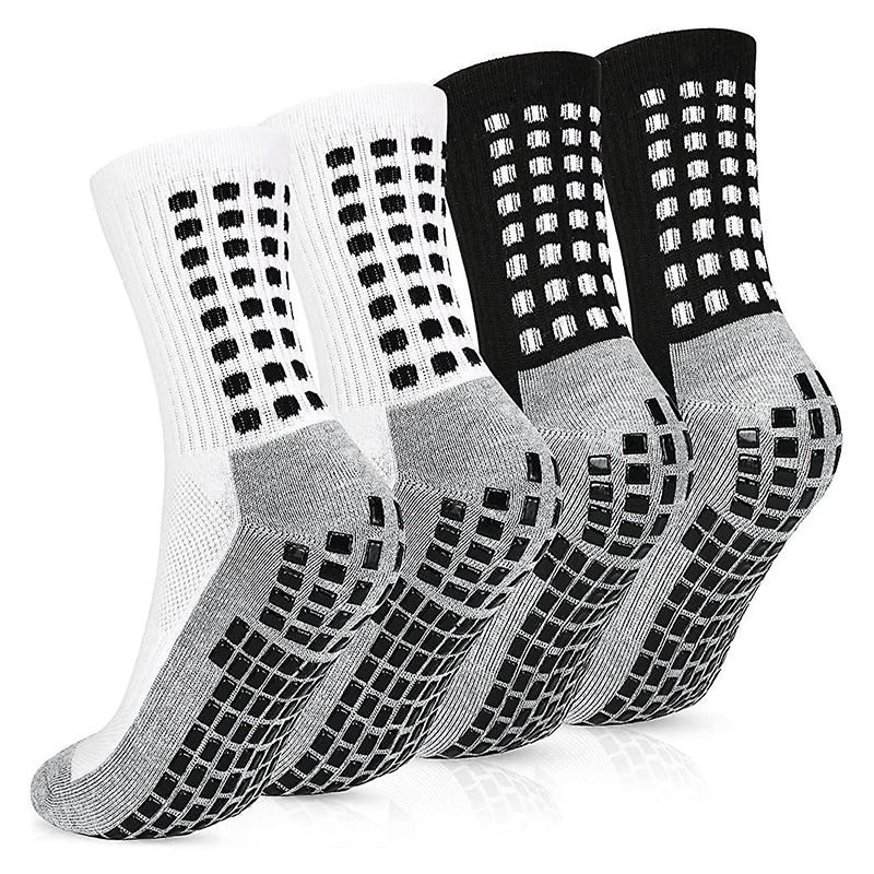 Bright jacquard non-slip bottom football socks