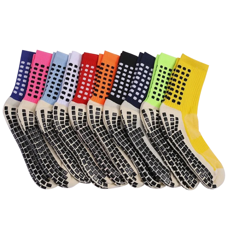 Bright jacquard non-slip bottom football socks