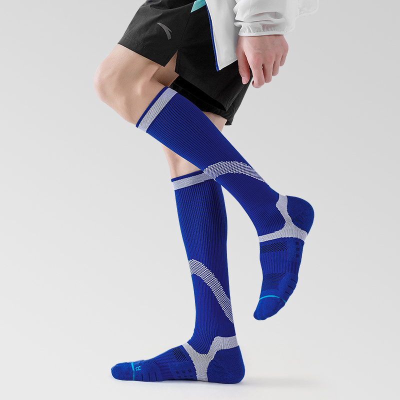 Bright jacquard outdoor cycling compression socks