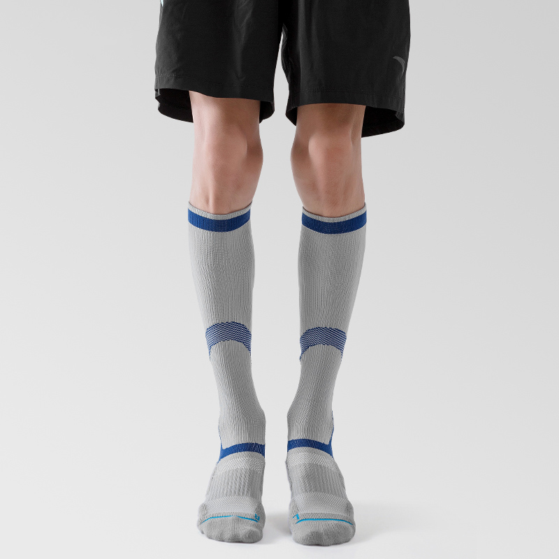 Bright jacquard outdoor cycling compression socks