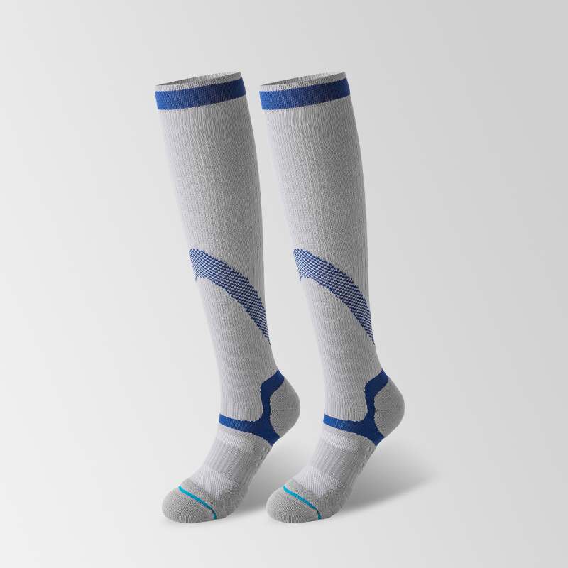 Bright jacquard outdoor cycling compression socks