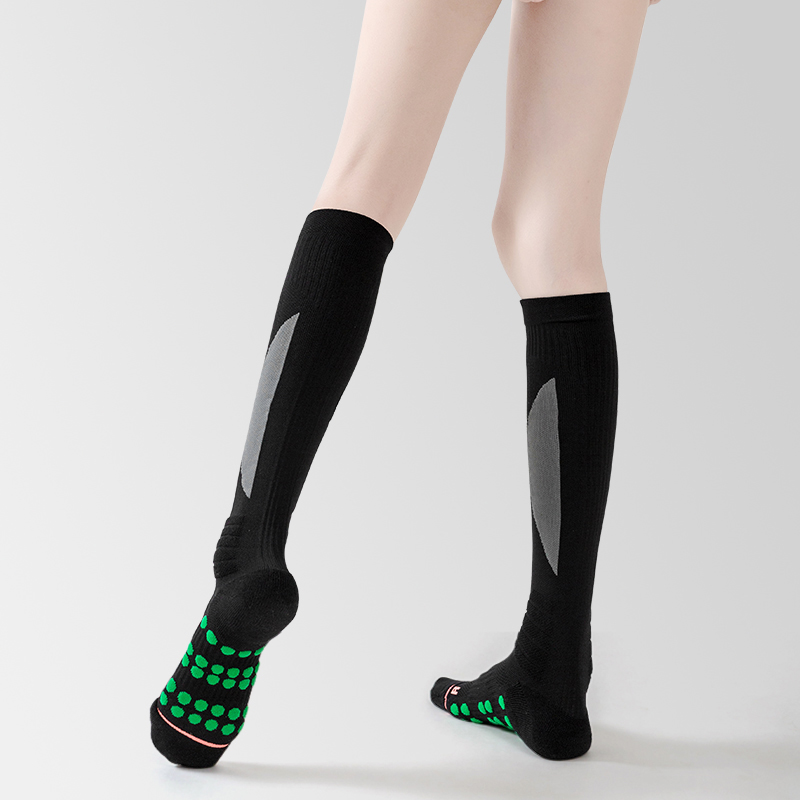 Long nylon terry football socks