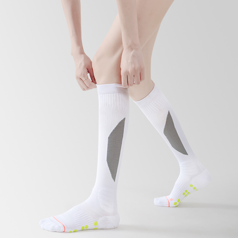 Long nylon terry football socks