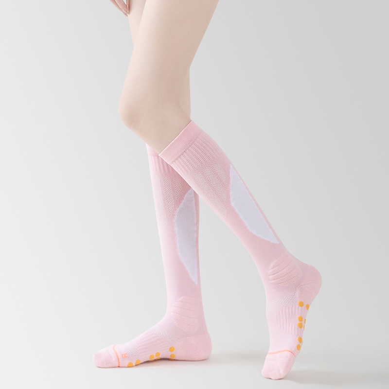 Long nylon terry football socks