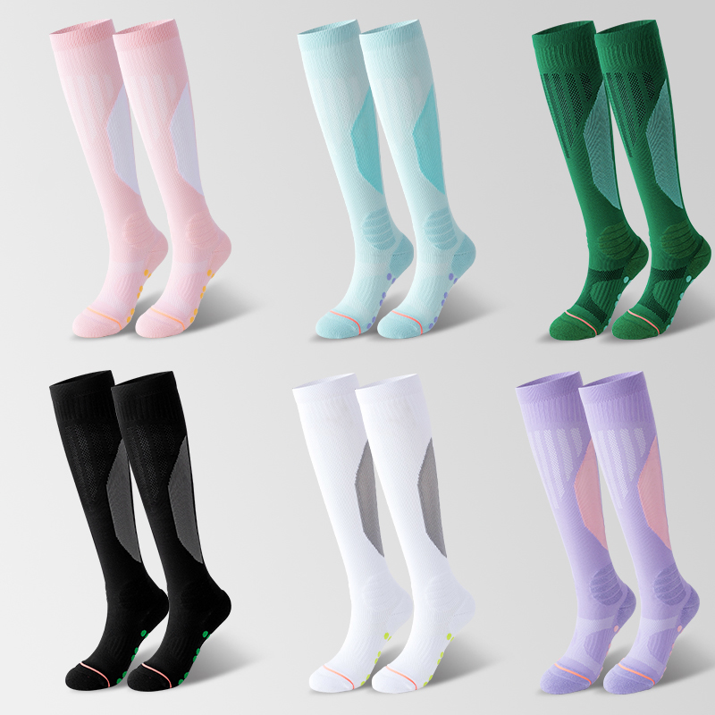 Long nylon terry football socks