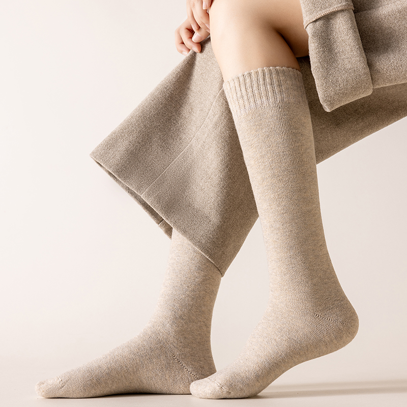 Double-layered warm wool socks