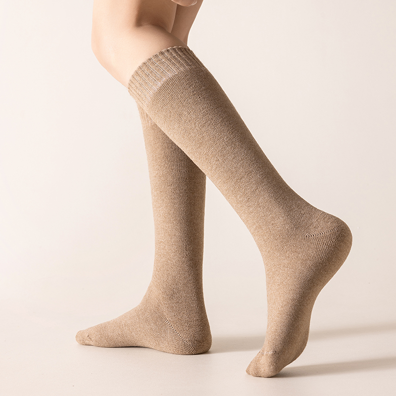 Double-layered warm wool socks