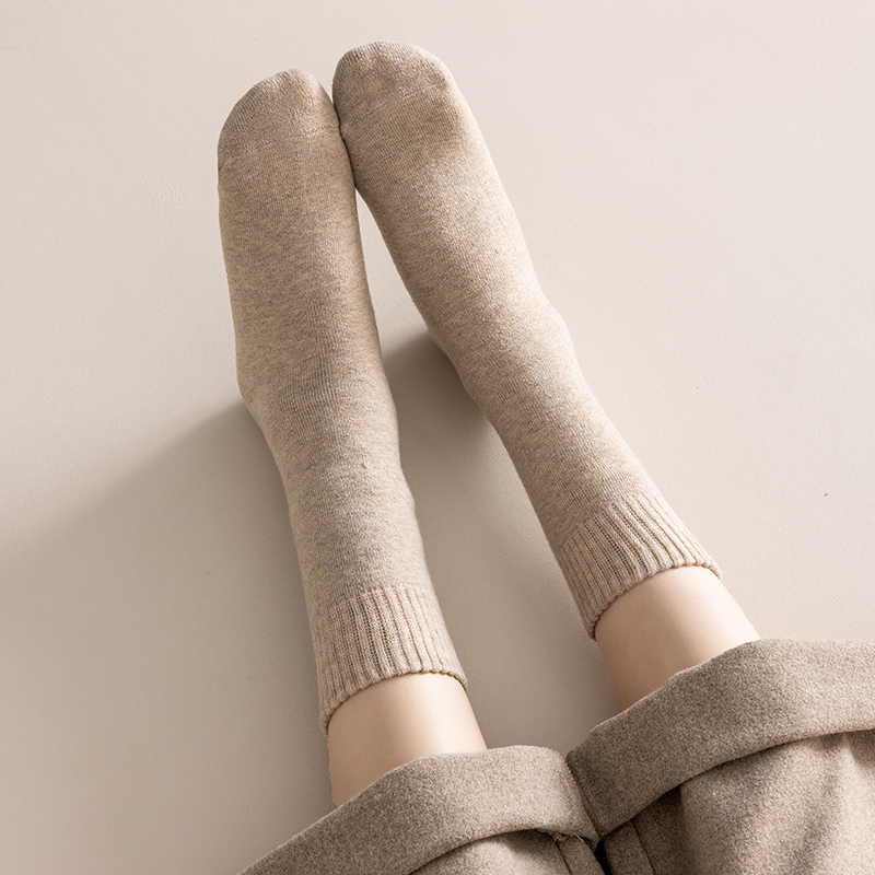 Double-layered warm wool socks