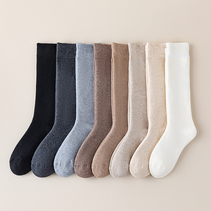 Wool solid color stockings