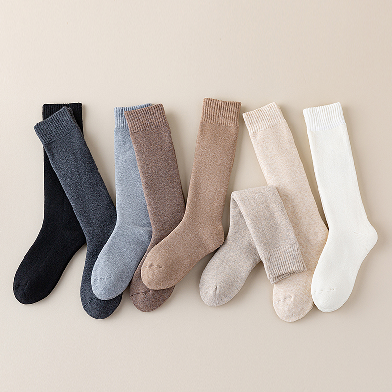 Double-layered warm wool socks