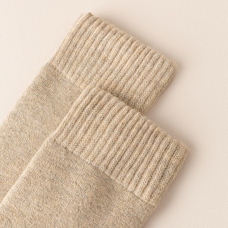 Double-layered warm wool socks