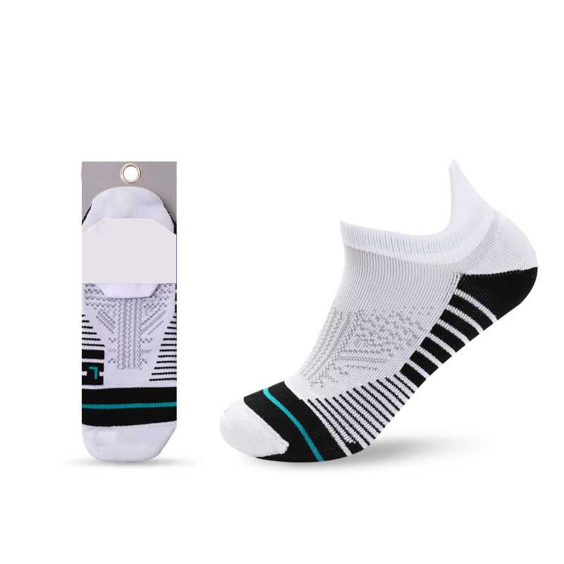 Small ear outdoor sports brushed half terry boat socks