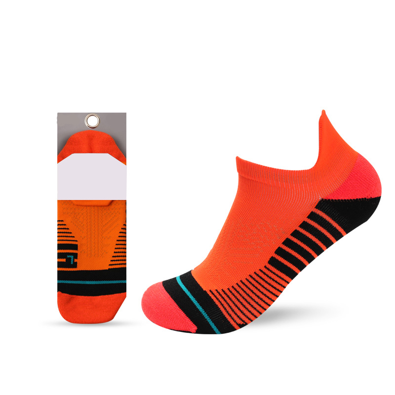 Small ear outdoor sports brushed half terry boat socks