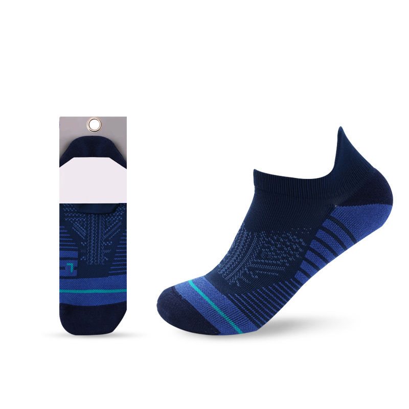 Small ear outdoor sports brushed half terry boat socks