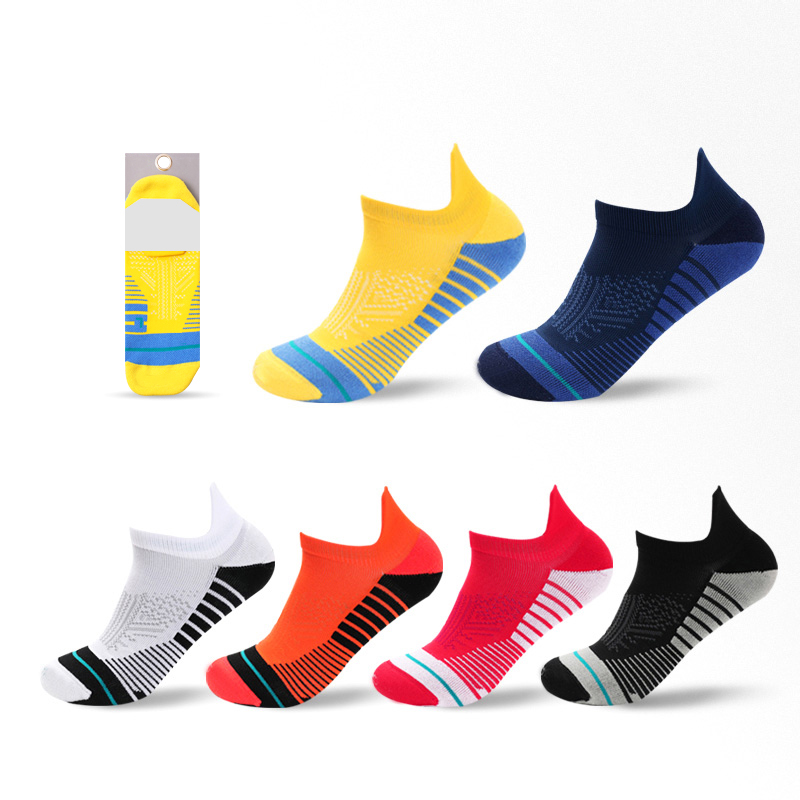 Small ear outdoor sports brushed half terry boat socks