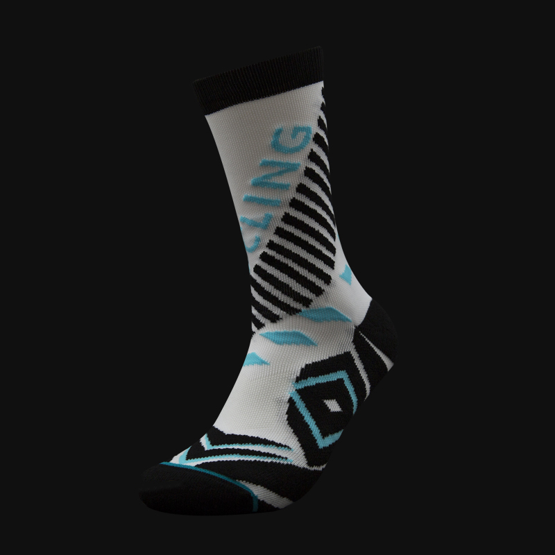 Outdoor cycling pressure nylon jacquard socks