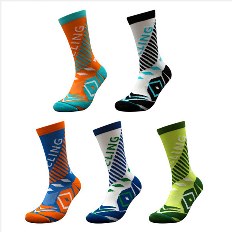 Outdoor cycling pressure nylon jacquard socks