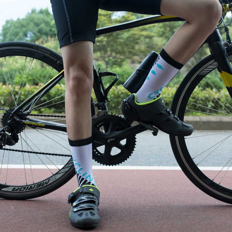 Outdoor cycling pressure nylon jacquard socks