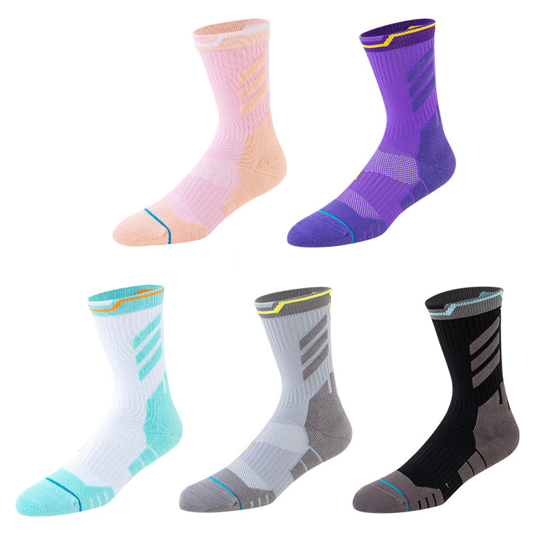 Quick dry breathable basketball terry sports socks