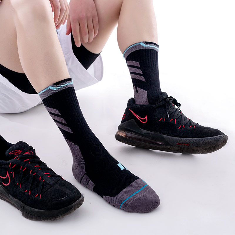 Quick dry breathable basketball terry sports socks